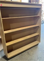 Pressboard and Plywood Shelving Unit. 61" x 12"