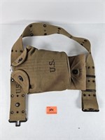 US Pistol Belt, Canteen & Aid Pouch