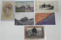 Lot of 6 Vintage Champaign Urbana Postcards