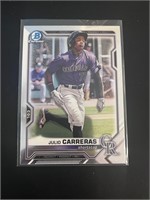 Julio Carreras Bowman Chrome Prospects