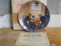 Norman Rockwell "Daily Prayer" Plate