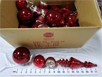 Red Glass Ornaments