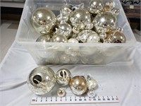 Silver Glass Christmas Ornaments