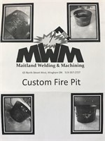 $400 Certificate for Customized Circular Fire Pit