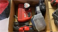 MILWAUKEE M12 CHARGER & 3 BATTERIES