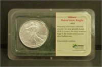 1995 Silver American Eagle in Case
