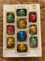Noelle Set of 10 Glass Ornaments
