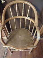 Solid Oak Captain's Arm Chair