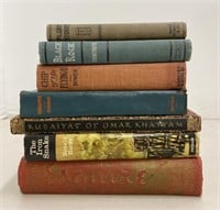 7 vintage / antique hardcover books