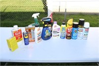 Box Lot of Garage Chemicals