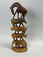 Hand Carved Safari Animals 14”
