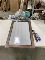 Wooden framed magnetic chalkboard