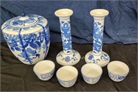 Oriental Style Blue White items