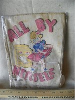 Vintage cloth All by  Herself childs book