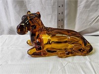 Vtg Glass Horse LE Smith AMBER Horse