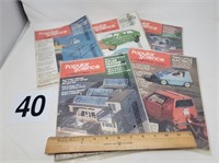 5 1975 Popular Science magazines