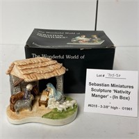 Sebastian Miniatures 'Nativity Manger' w/Box