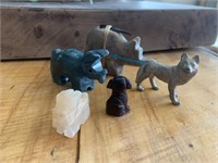small stone animals