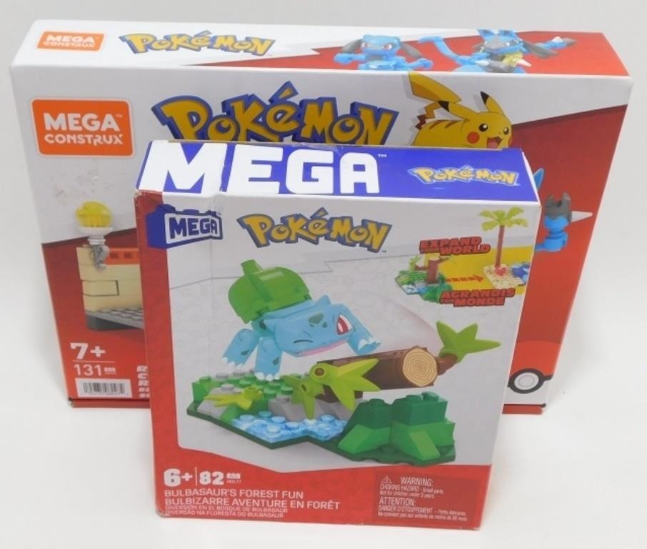 2 Sealed Pokémon Mega Block Sets - Similar to