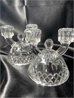 SALE! Imperial Glass Dome Candelabras
