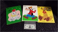 Vintage Walt Disney Playskool Pluto Goofy Dumbo