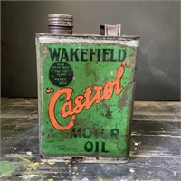 Rare 1920's Wakefield Castrol Imperial Gallon Tin