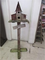 RUSTIC BIRDHOUSE 61"T X 19"W