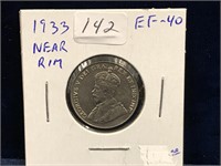 1933  Canadian Nickel  EF40