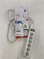 HOME ESSENTIALS ELECTRICS. 6 OUTLET PLUGE BY