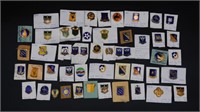 (50) World War II era military pins and badges,