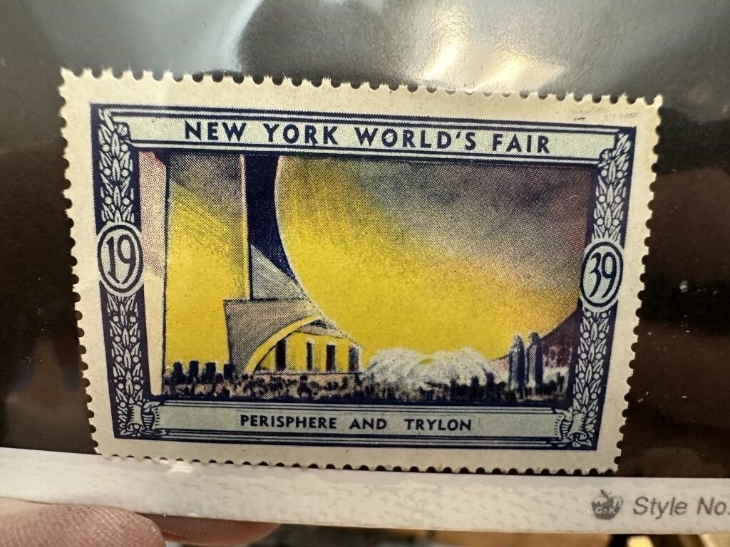 NEW YORK 1939 WORLDS FAIR PRIVATE ISSUE STAMP