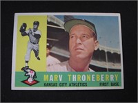 1960 TOPPS #436 MARV THRONEBERRY ATHLETICS