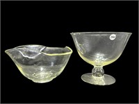 2-  Glass Serving Bowls