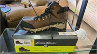 LIKE NEW EDDIE BAUER BROWN LEATHER HIKING BOOTS