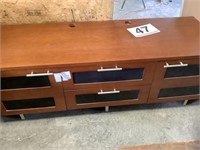 Television console - 2 drawers, 1 pull down and