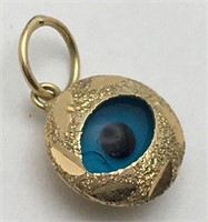 14k Gold Evil Eye Charm