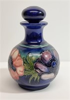 MOORCROFT ANEMONE PERFUME BOTTLE WITH STOPPER