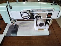 White model 644 sewing machine&cabinet - leg