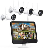 Monitor 3MP Wireless Security Camera System