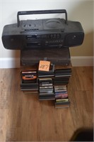 Portable stereo, cassettes