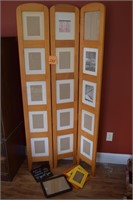 Tri fold picture frame, frames, plaque