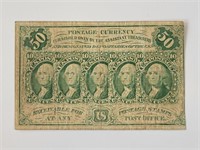 50 Cent Postage Currency FR-1312