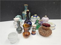 Lot of Vintage Vases, Metal, Porcelain, Brass++