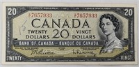 1954 $20 CAD BANK NOTE