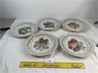 Vintage Decorative Fruit Plates