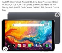 HAOVM 8 Inch Tablet, Android