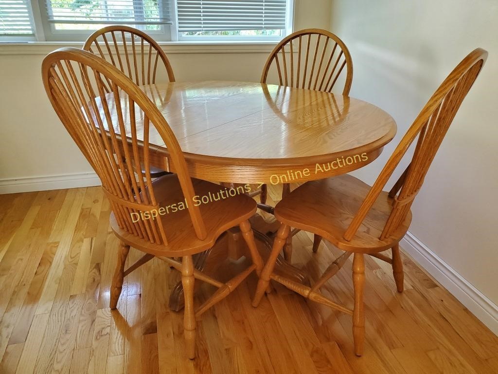 Oak Table & Chair Set