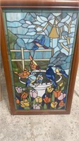 Stained Window with Birds