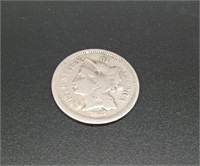 1867 Three Cent Nickle