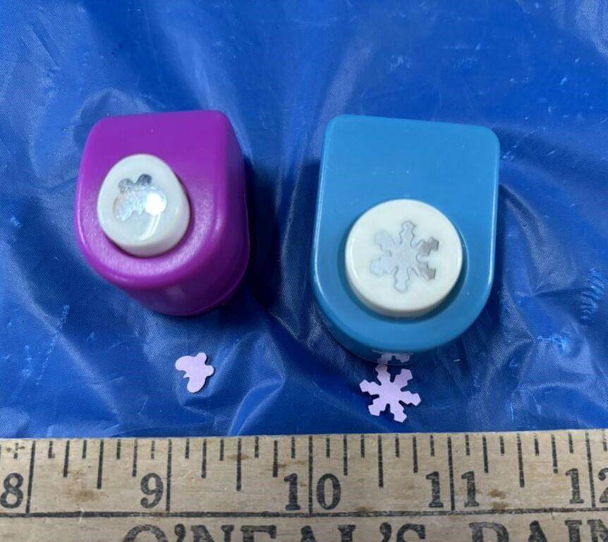 WW! 2 Small Crafting/Scrapbooking Paper Punches